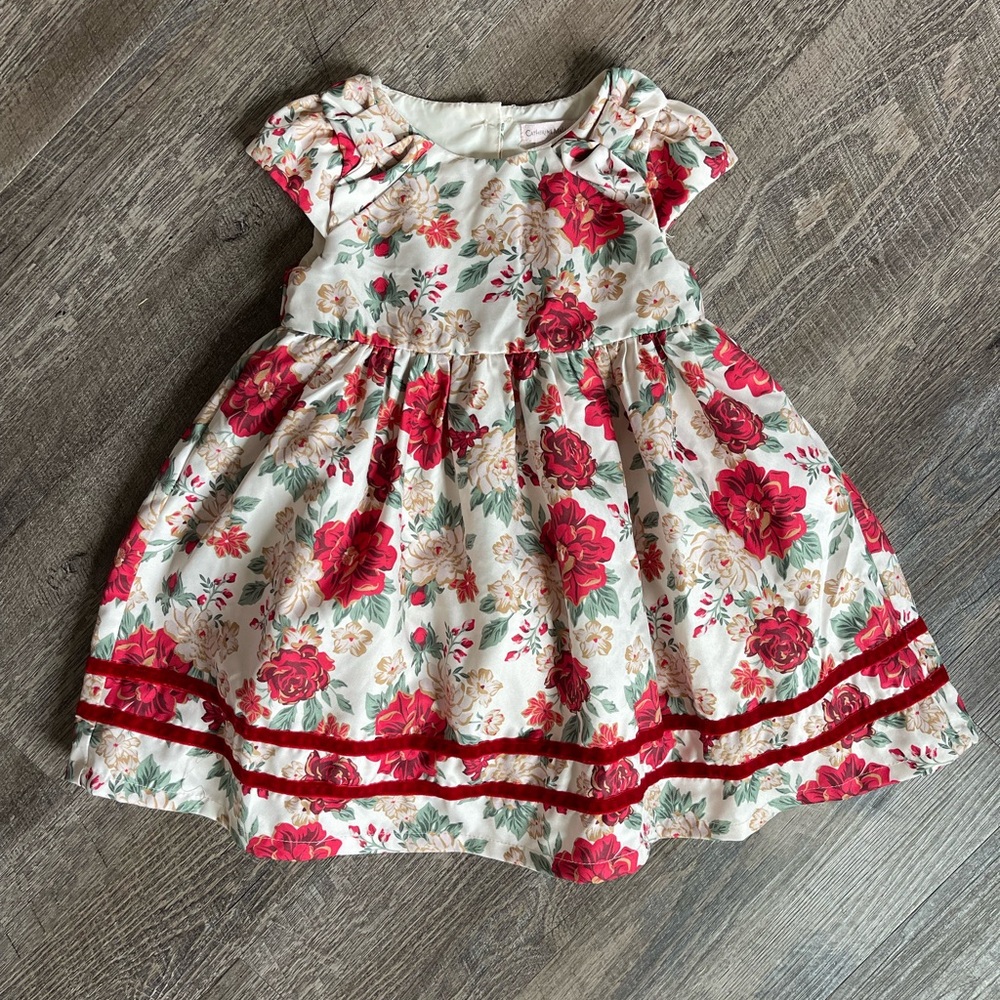 Catherine Malandrino cap sleeve floral dress